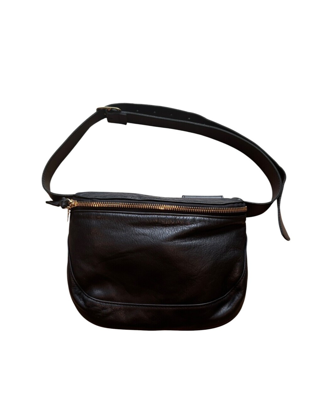 Clare V. Fanny Pack Belt Bag - Black Leather Crossbody